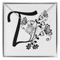 Botanical Monogram T - Love Knot Necklace