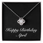 Happy Birthday April v2 - Love Knot Necklace