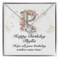 Happy Birthday Phyllis v01 - Love Knot Necklace