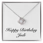 Happy Birthday Judi - Love Knot Necklace