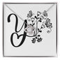 Botanical Monogram Y - Love Knot Necklace
