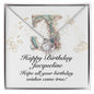 Happy Birthday Jacqueline v01 - Love Knot Necklace
