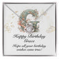 Happy Birthday Grace v01 - Love Knot Necklace