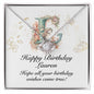 Happy Birthday Lauren v01 - Love Knot Necklace