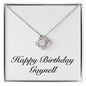 Happy Birthday Gaynell - Love Knot Necklace