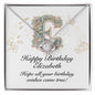 Happy Birthday Elizabeth v01 - Love Knot Necklace