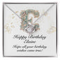 Happy Birthday Elaine v01 - Love Knot Necklace