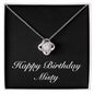 Happy Birthday Misty v2 - Love Knot Necklace