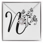 Botanical Monogram N - Love Knot Necklace
