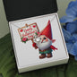 Happy Valentine's Day Gnomes 017 - Love Knot Necklace