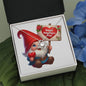 Happy Valentine's Day Gnomes 002 - Love Knot Necklace