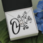Botanical Monogram O - Love Knot Necklace
