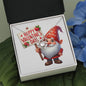 Happy Valentine's Day Gnomes 004 - Love Knot Necklace