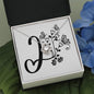 Botanical Monogram I - Love Knot Necklace