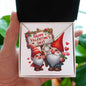Happy Valentine's Day Gnomes 018 - Love Knot Necklace