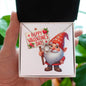 Happy Valentine's Day Gnomes 004 - Love Knot Necklace