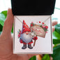 Happy Valentine's Day Gnomes 019 - Love Knot Necklace