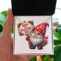 Happy Valentine's Day Gnomes 010 - Love Knot Necklace