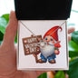 Happy Valentine's Day Gnomes 022 - Love Knot Necklace