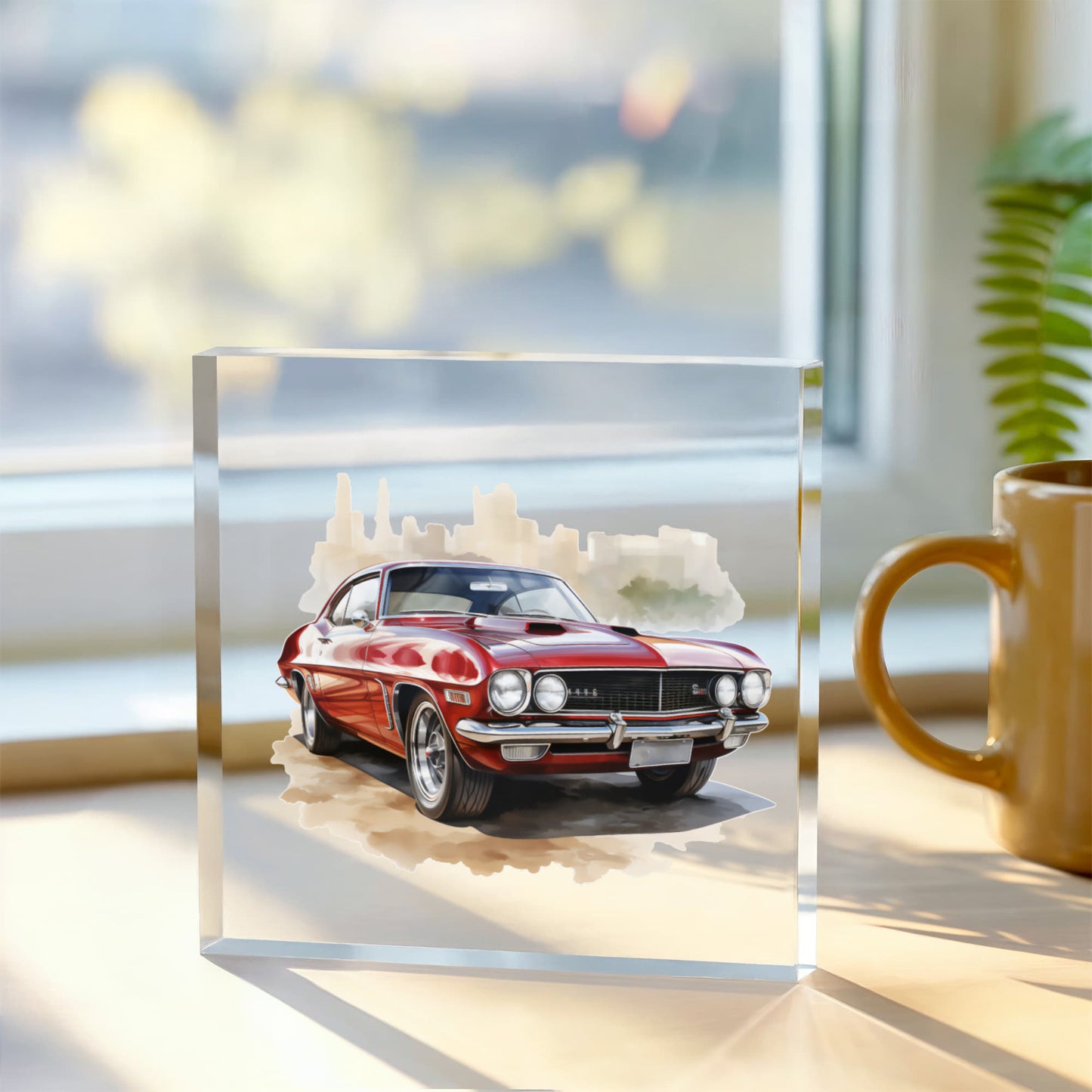 Muscle Car 06 - 6" x 6" Acrylic Block