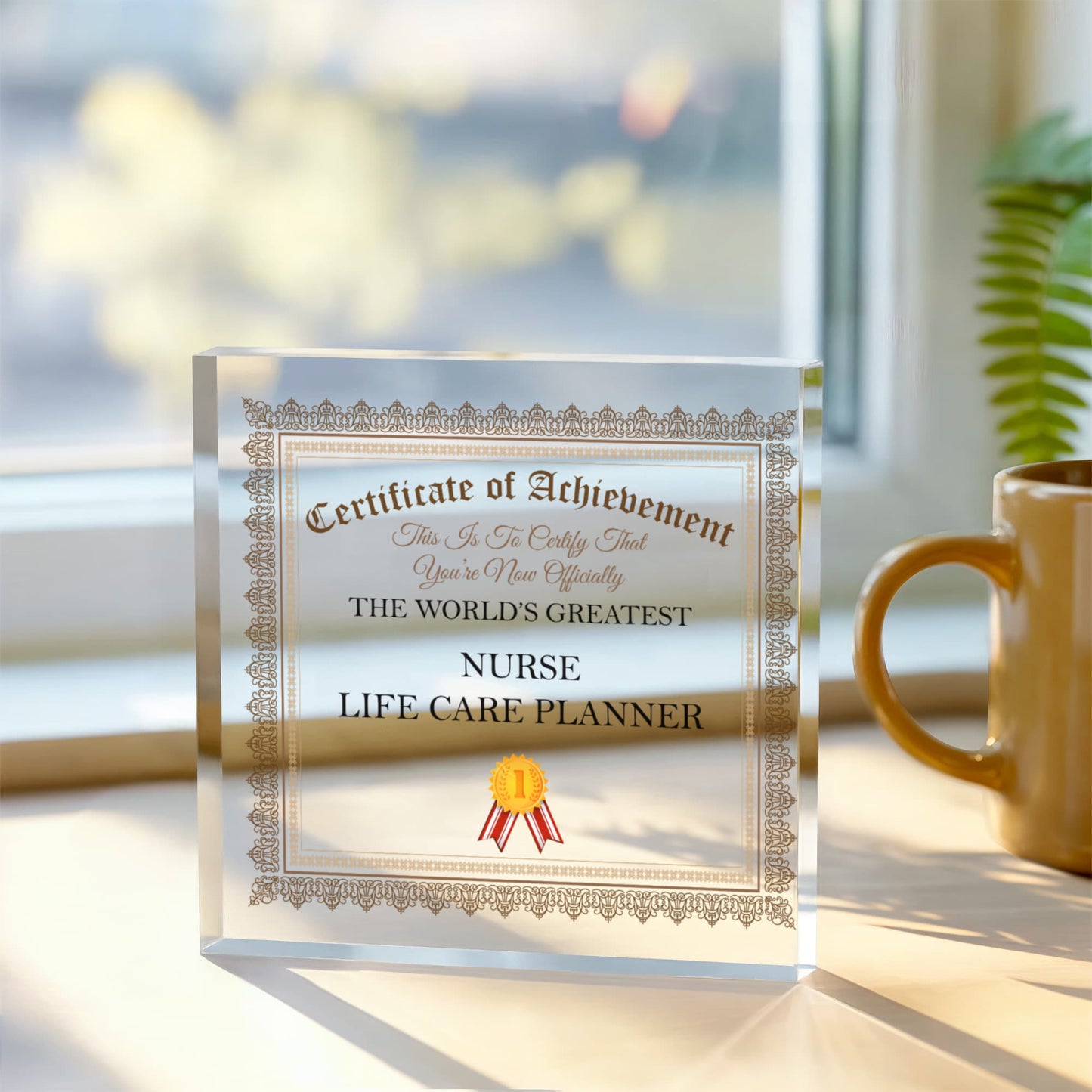 World's Greatest Nurse Life Care Planner - 6" x 6" Acrylic Block