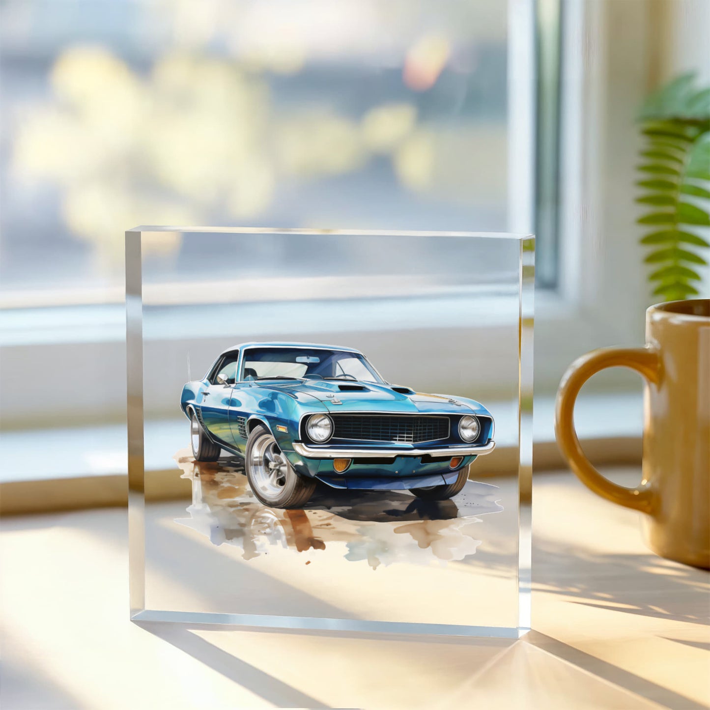 Muscle Car 12 - 6" x 6" Acrylic Block