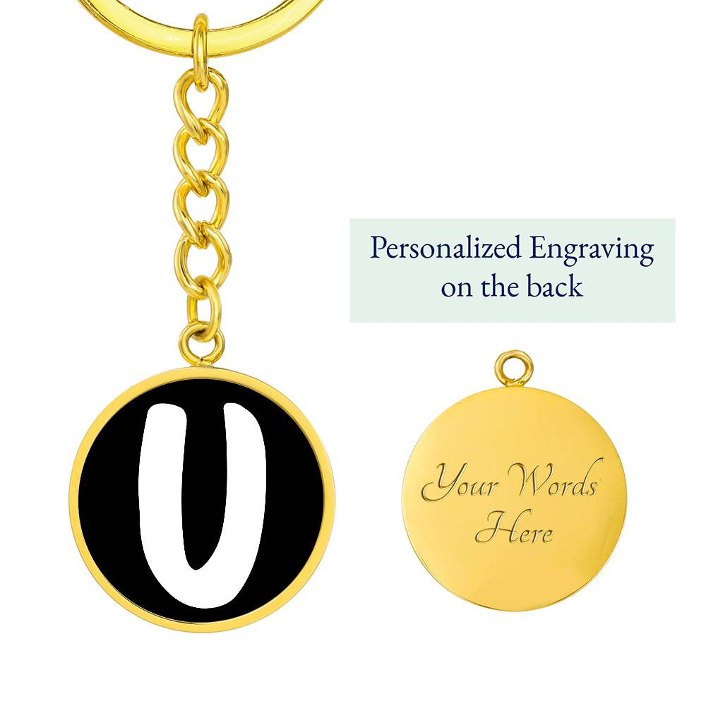 Initial U v3b - Luxury Keychain