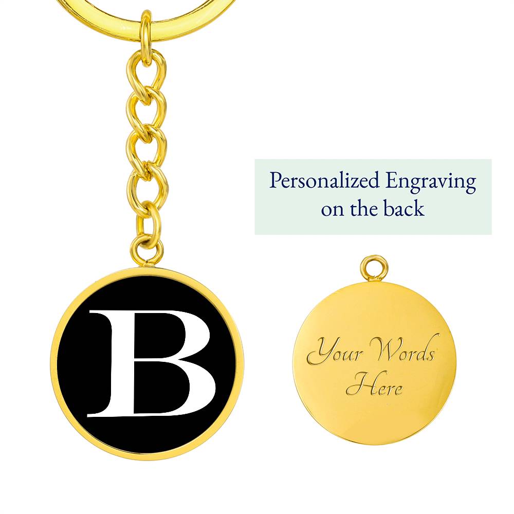 Initial B v3a - Luxury Keychain