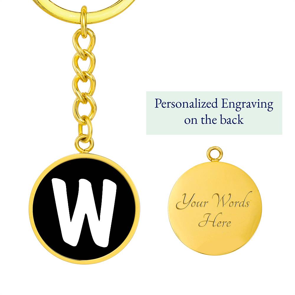Initial W v3b - Luxury Keychain