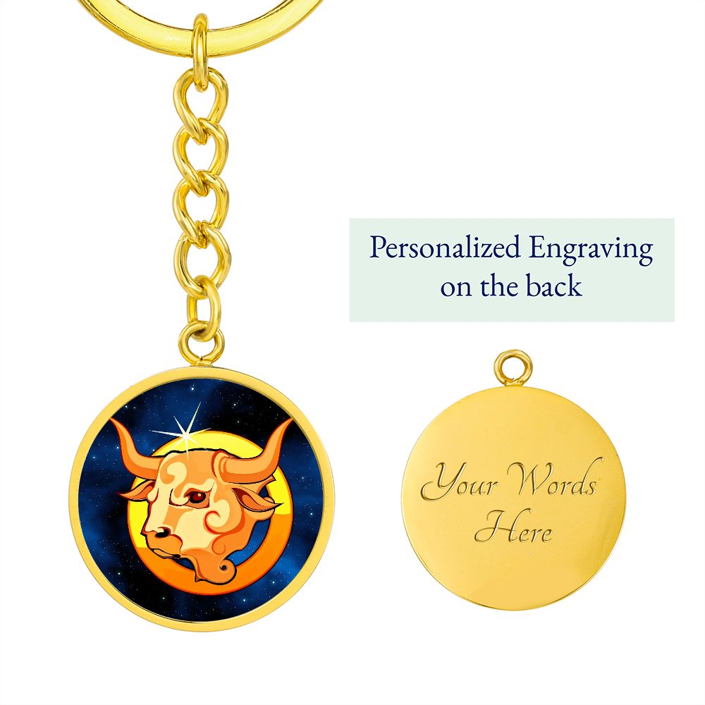 Zodiac Sign Taurus - Luxury Keychain