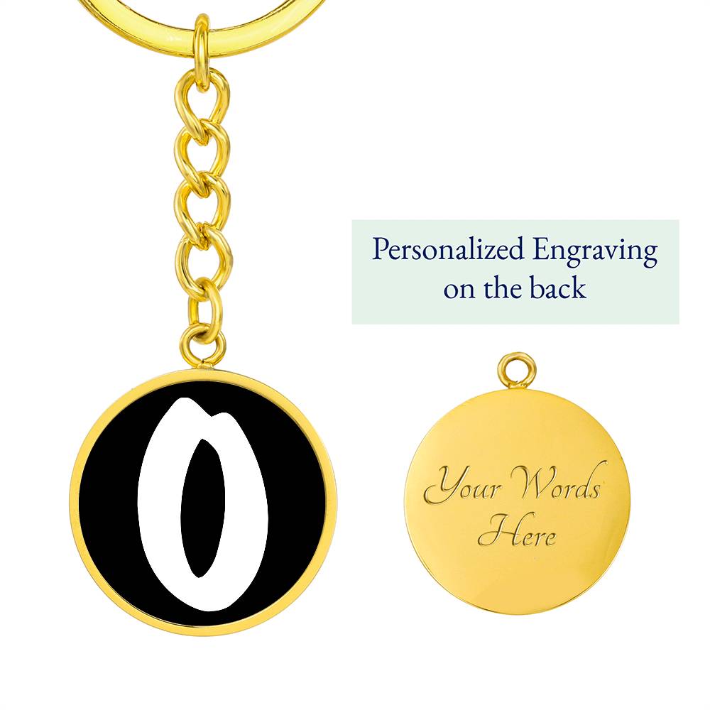 Initial O v3b - Luxury Keychain