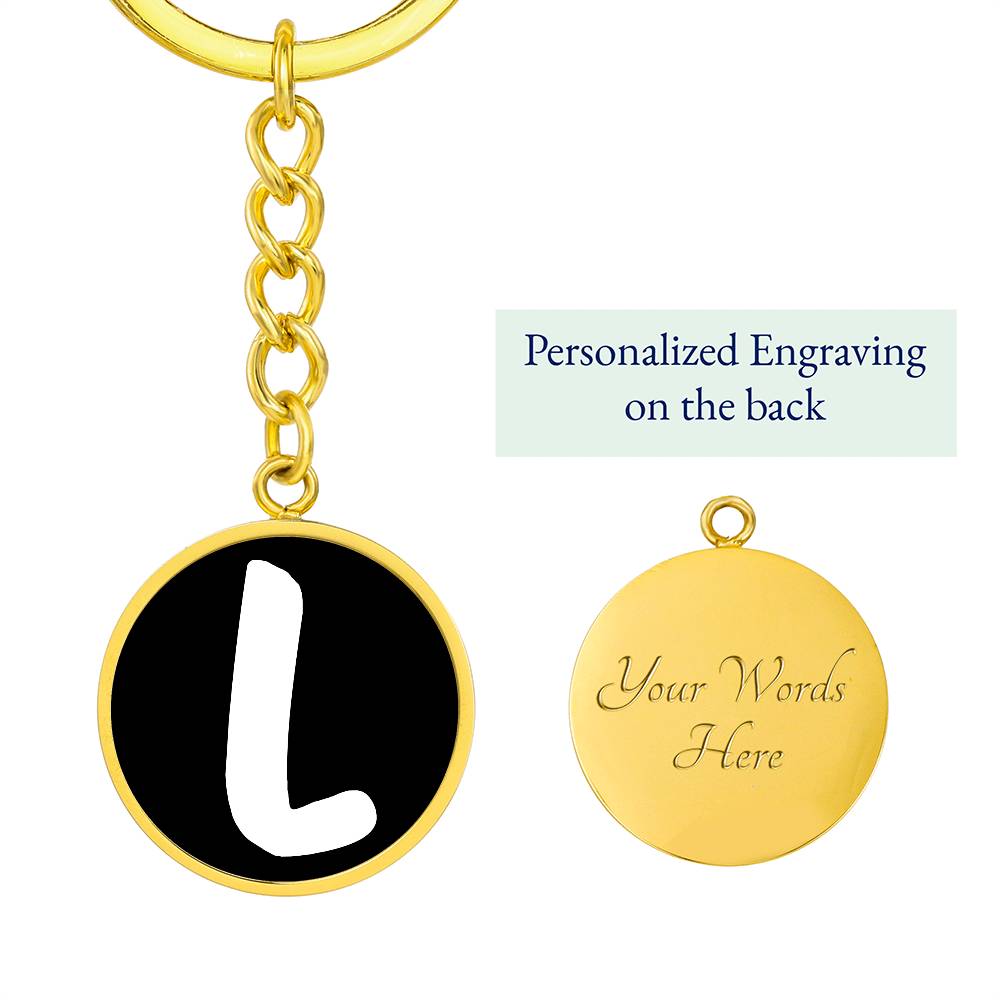 Initial L v3b - Luxury Keychain