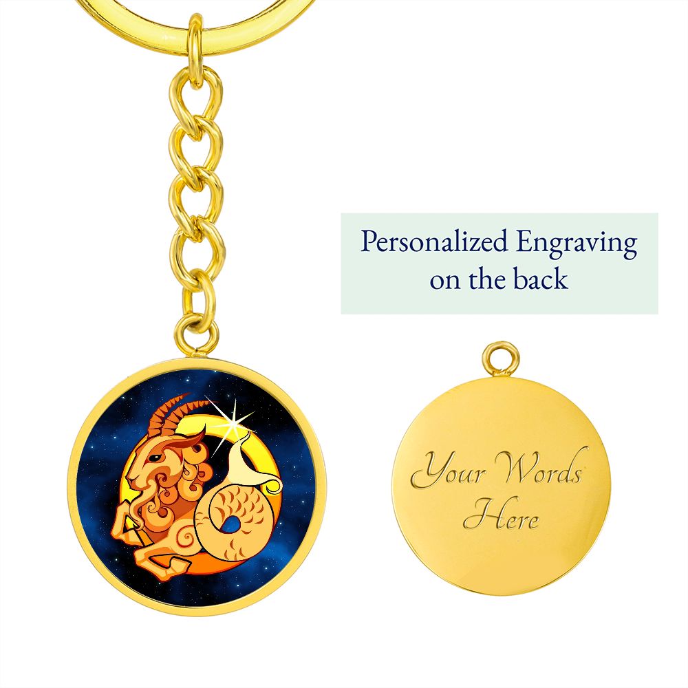 Zodiac Sign Capricorn - Luxury Keychain