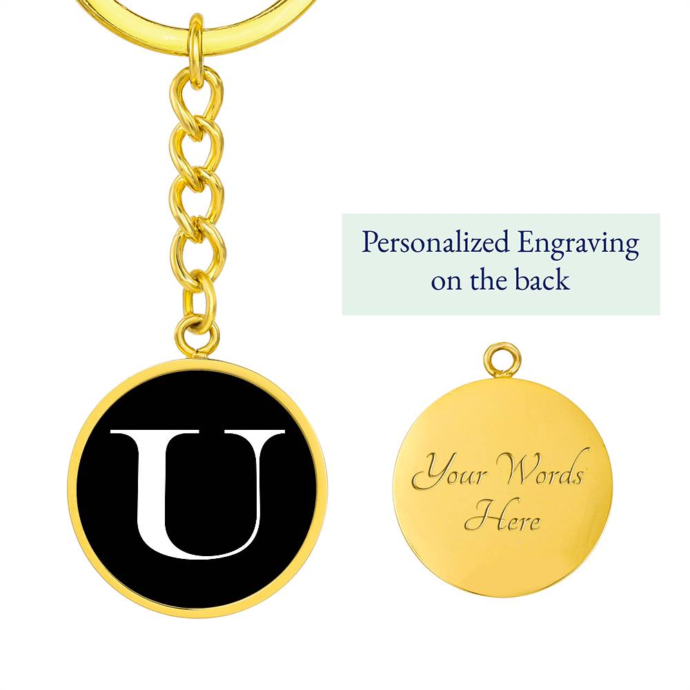 Initial U v3a - Luxury Keychain