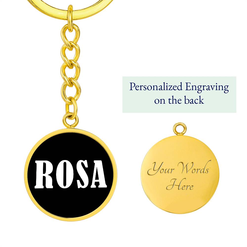 Rosa v01w - Luxury Keychain