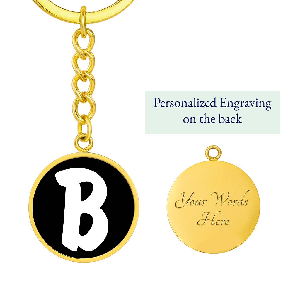 Initial B v3b - Luxury Keychain