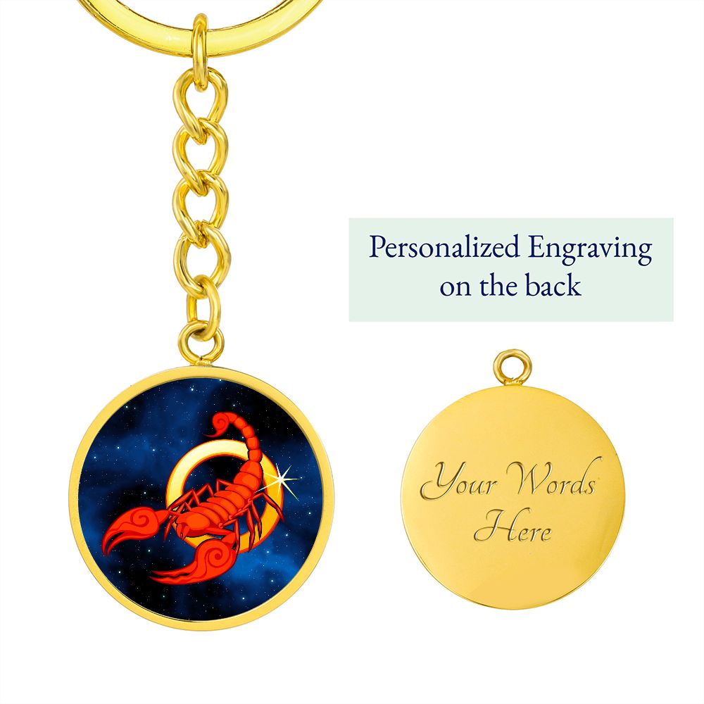 Zodiac Sign Scorpio - Luxury Keychain