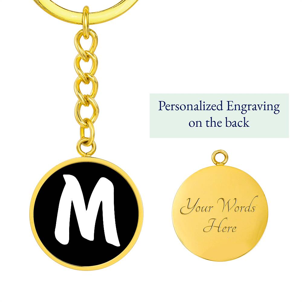 Initial M v3b - Luxury Keychain