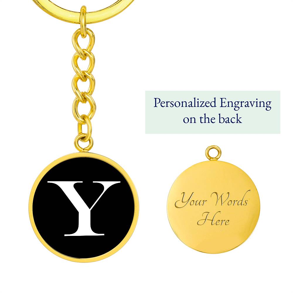 Initial Y v3a - Luxury Keychain
