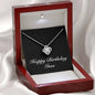 Happy Birthday Ines v2 - Love Knot Necklace With Mahogany Style Luxury Box