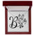 Botanical Monogram B - Love Knot Necklace With Mahogany Style Luxury Box