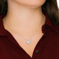 Happy Birthday Robin v2 - Love Knot Necklace With Mahogany Style Luxury Box