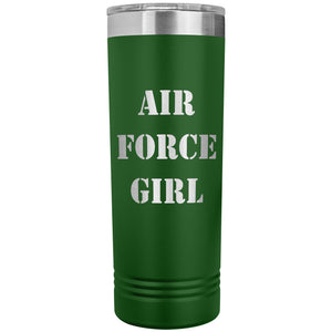 Air Force Girl - 22oz Insulated Skinny Tumbler