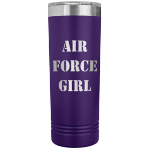Air Force Girl - 22oz Insulated Skinny Tumbler