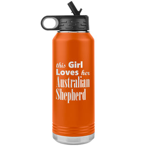 Australian Shepherd - 32oz Insulated Water Bottle