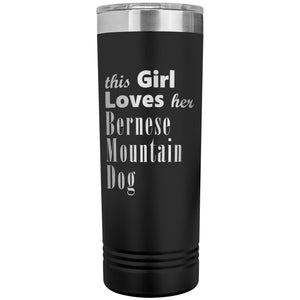 Bernese Mountain Dog - 22oz Insulated Skinny Tumbler