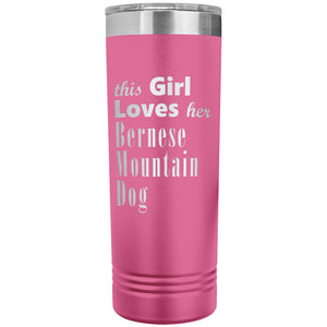 Bernese Mountain Dog - 22oz Insulated Skinny Tumbler