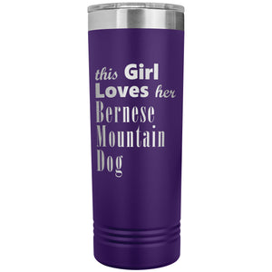 Bernese Mountain Dog - 22oz Insulated Skinny Tumbler