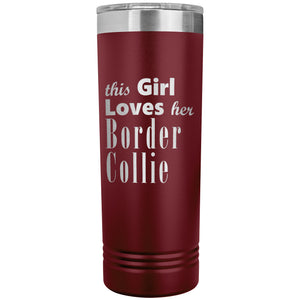 Border Collie - 22oz Insulated Skinny Tumbler