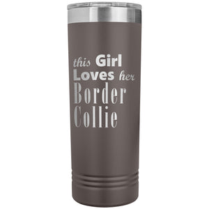 Border Collie - 22oz Insulated Skinny Tumbler